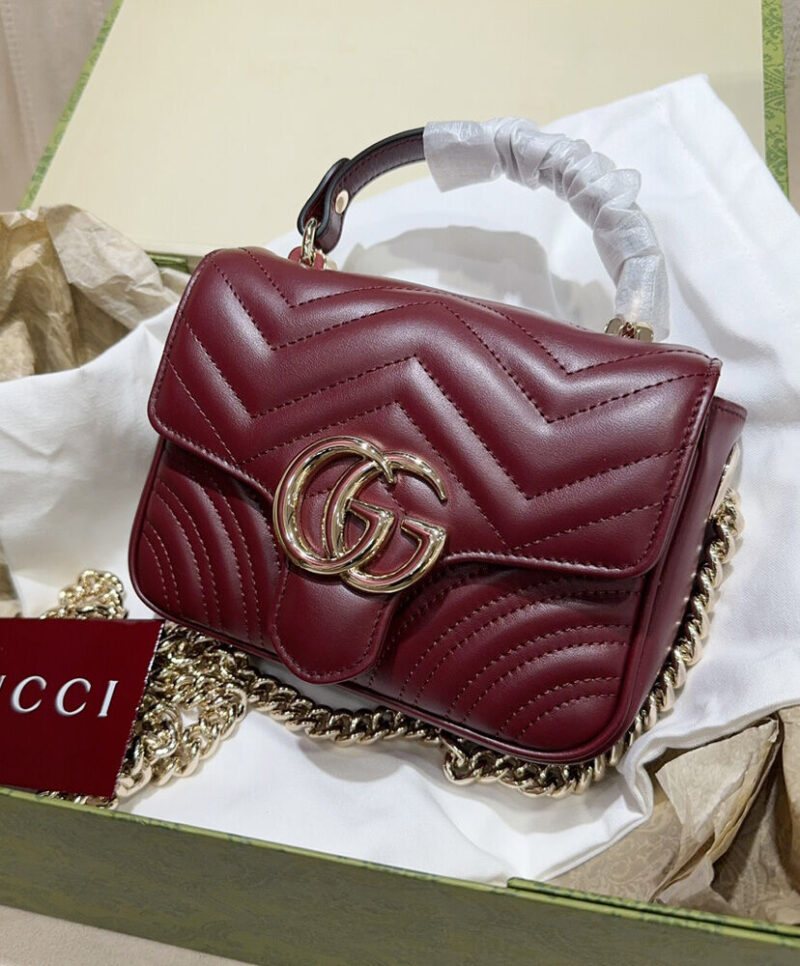 Gucci GG Marmont Mini Top Handle Bag 811238
